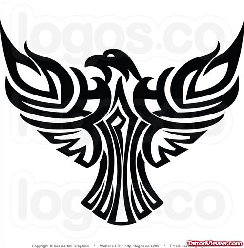 Amazing Tribal Eagle Tattoo Design