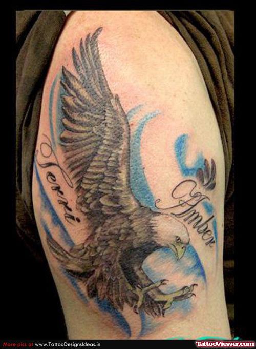 Half Sleeve Eagle Tattoo