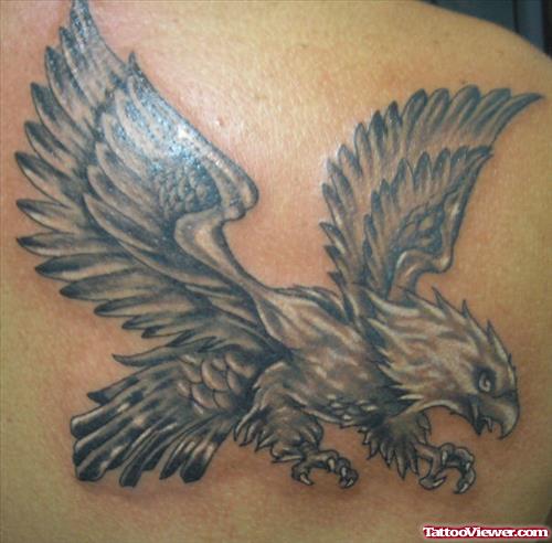 Back SHoulder Flying Eagle Tattoo