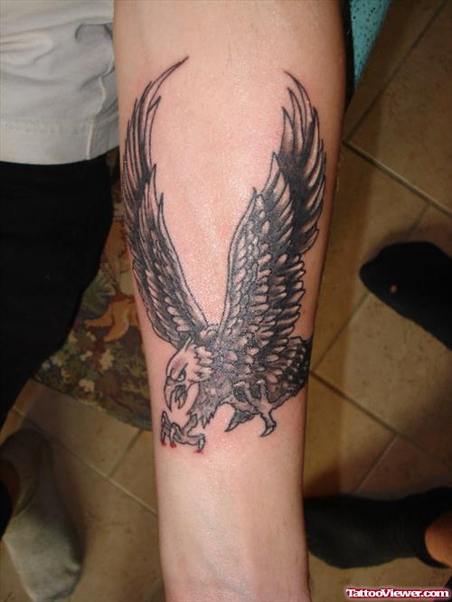 Forearm Eagle Tattoo For Girls