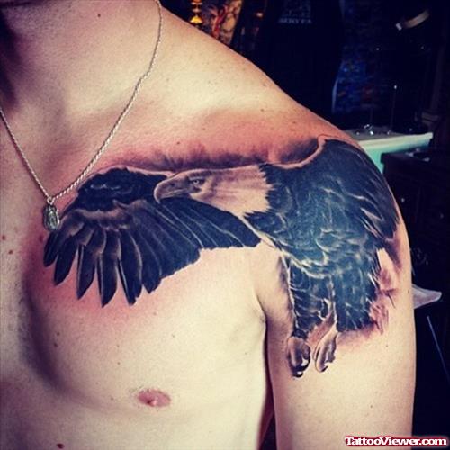 Eagle Left Shoulder Tattoo