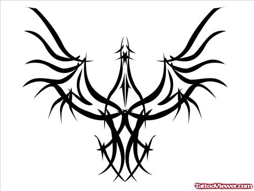 Tribalk Eagle Tattoo Design