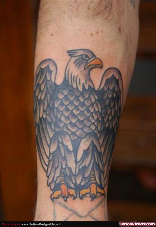 Man With Eagle Tattoo On Arm