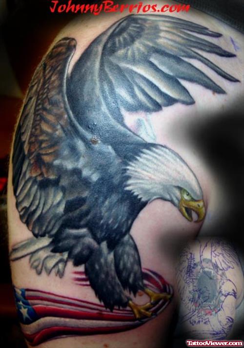 Eagle Landing Tattoo