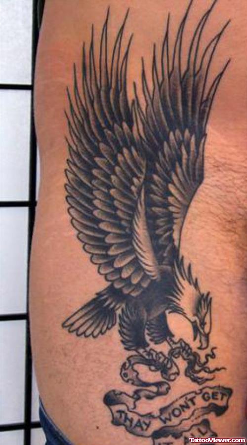 Side Eagle Tattoo