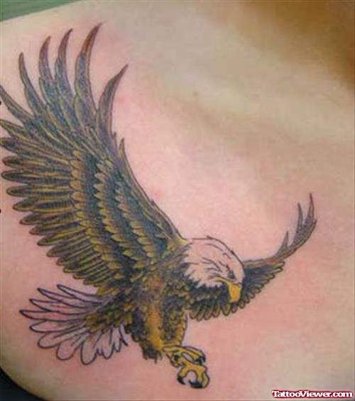 Flying Eagle Tattoo For Men