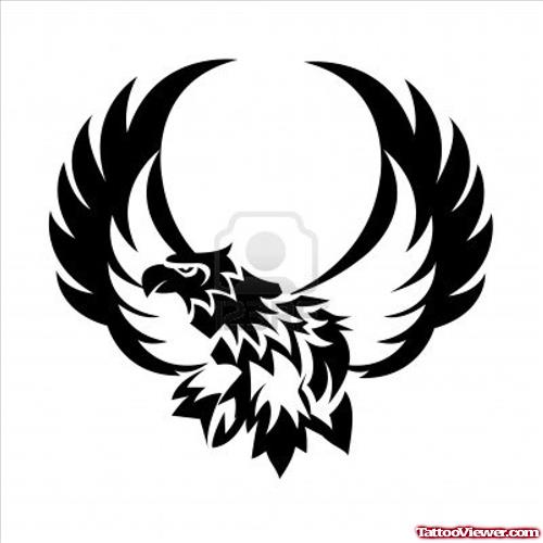Open Wings Eagle Tattoo Design