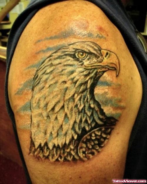 Cool Eagle Head Tattoo