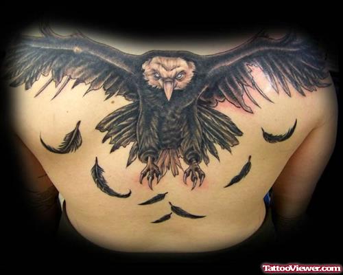 Beautiful Back Body Eagle Tattoo