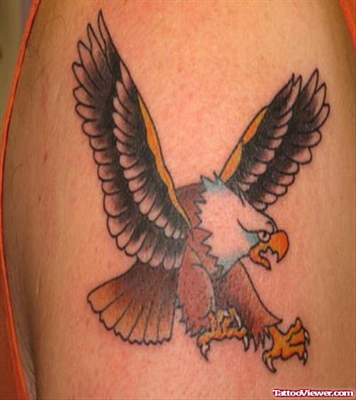 Awesoem Colored Eagle Tattoo
