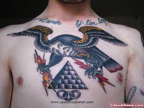 Superior Eagle Tattoo On Chest