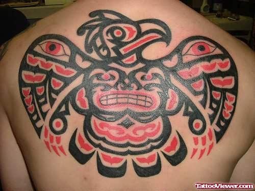 Native Eagle Tattoo On Back