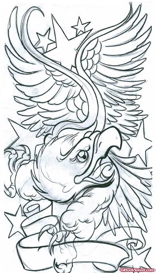 Large Eagle Tattoo