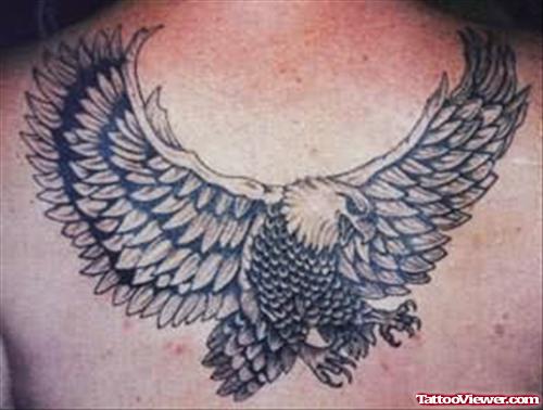 Joel Eagle Tattoo On Back