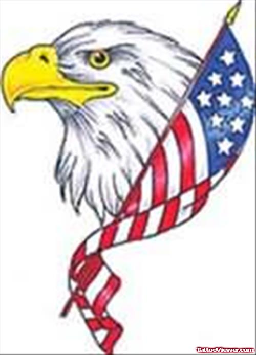 Sweet American Eagle Tattoo