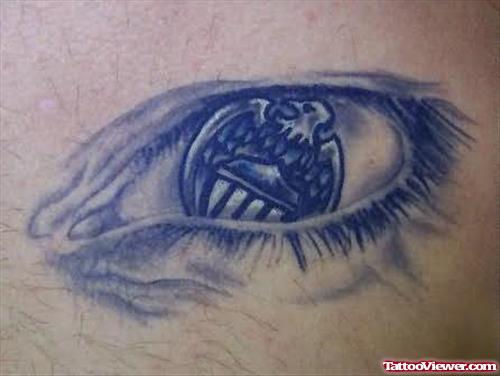 Eagle in Eye - Eagle Tattoo