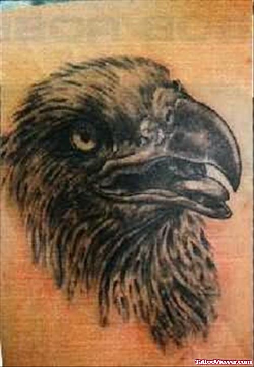 An Eagle Face Tattoo