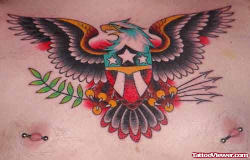 American Eagle Flying Wings Tattoo