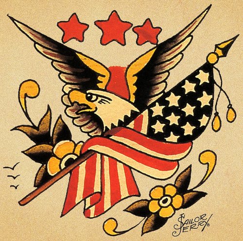 Traditional Sailor Eagle Tattoo Design
