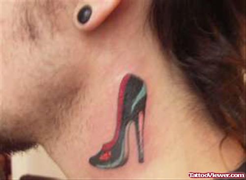 Heel Sandal Tattoo Behind Ear