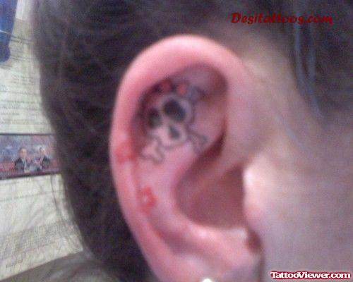 Beautiful Ear Tattoo