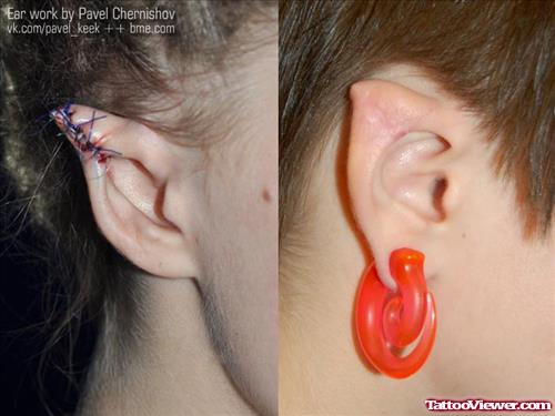 Ear Piercing And Tattoo