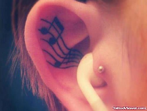 Ear Music Rhymes Tattoo