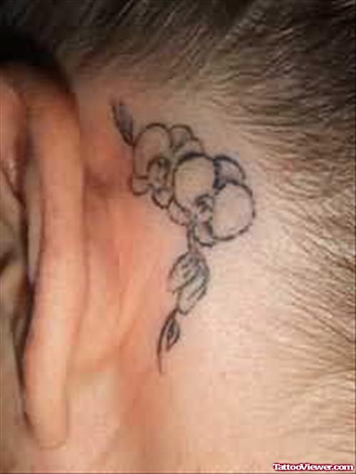 Latest Tattoos Behind Ear