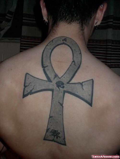 Egyptian Ankh Tattoo On Back Body
