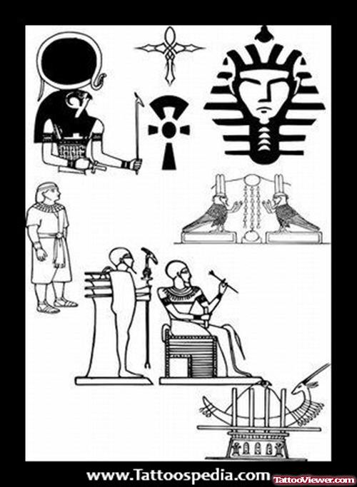 Egyptian Symbols Tattoos Designs