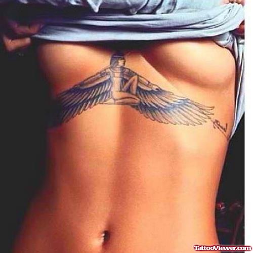 Egyptian Cleavage Tattoo For Girls