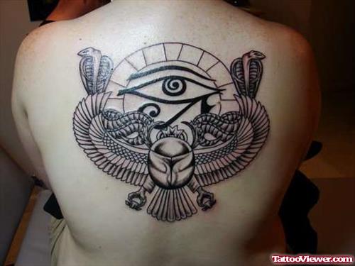 Classic Egyptian Tattoo On Back Body