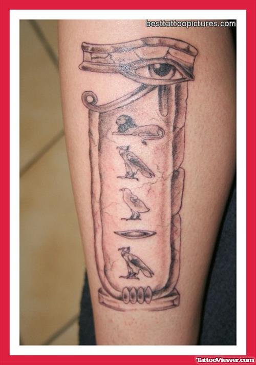 Egyptian Eye Tattoo On Sleeve