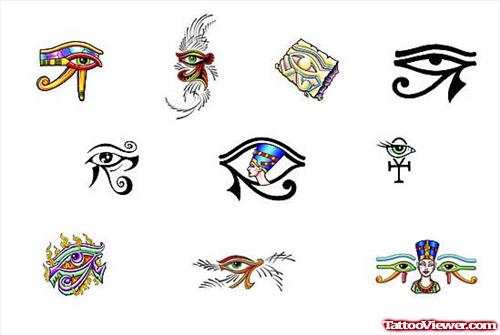 Egyptian Eye Of Horus Tattoo Design