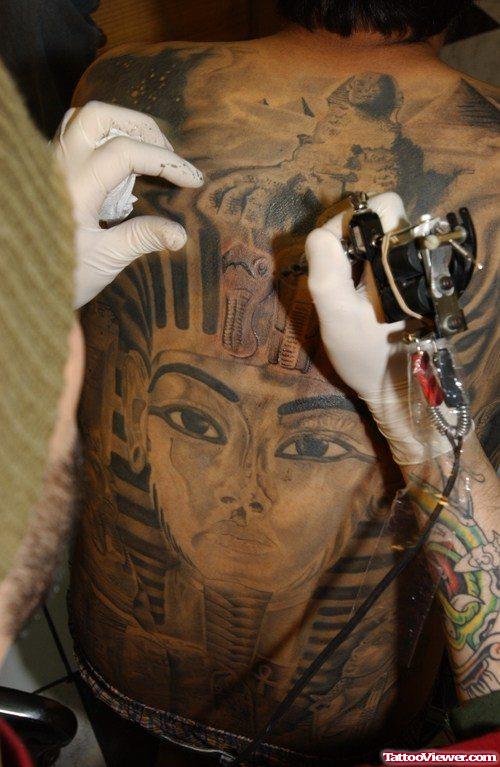Egyptian Back Body Tattoo