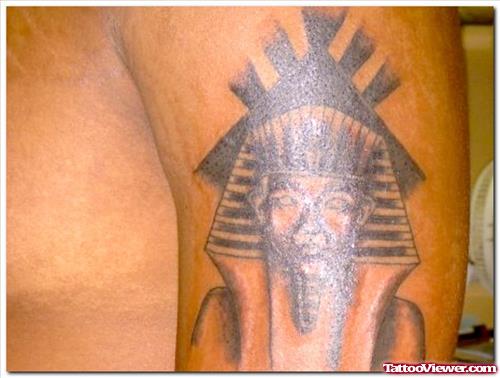 Ancient Egyptian Tattoo On Left Half Sleeve