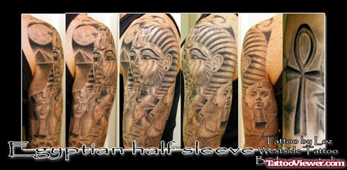 Egyptian Half Sleeve Tattoo