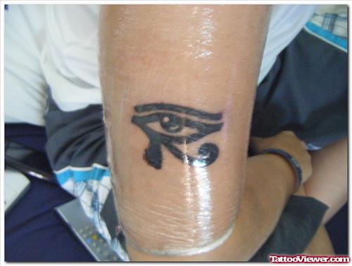 Egyptian Eye Tattoo On Right Biceps