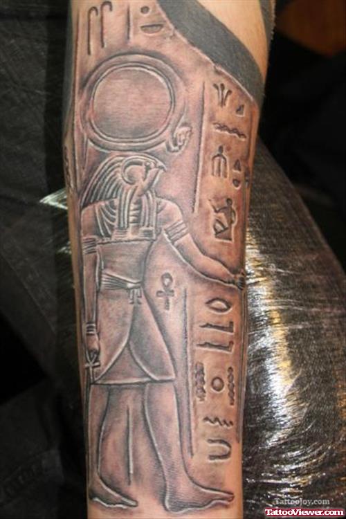 Beautiful Forearm Egyptian Tattoo