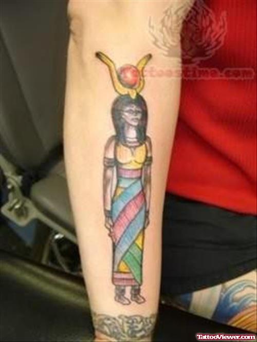 Awesome Egyptian Tattoo On Arm