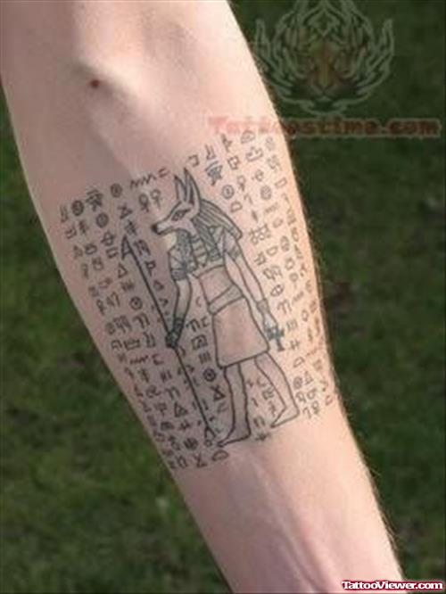 Terrific Egyptian Tattoo On Arm