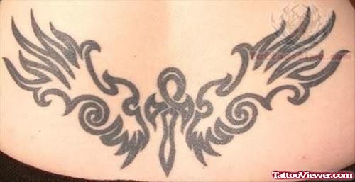 Elegant Egyptian Tattoo On Lower Back