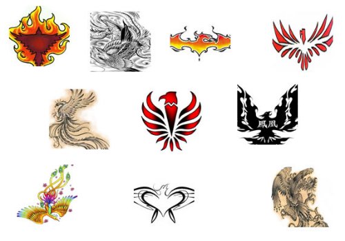 Egyptian Birds Tattoos Designs
