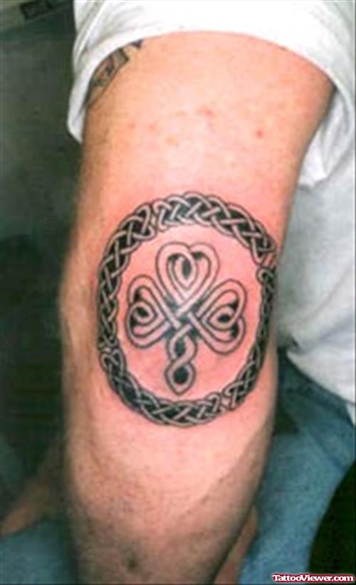 Shamrock Elbow Tattoo