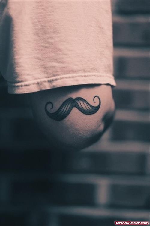 Moustache Elbow Tattoo