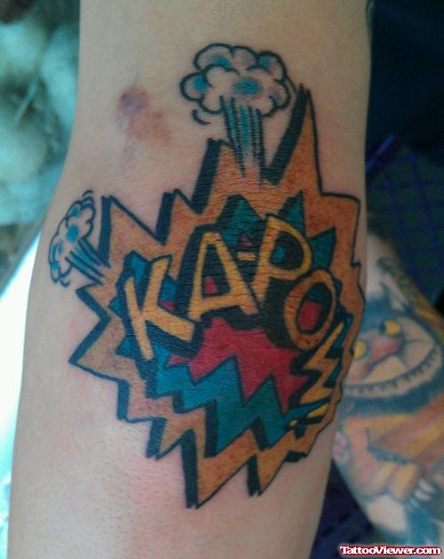 Kapow Elbow Tattoo