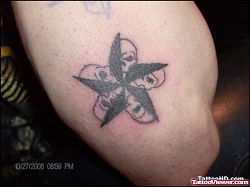 Elbow Star Tattoo