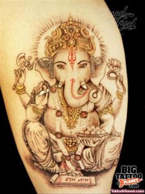 Lord Ganesha Elephant Tattoo