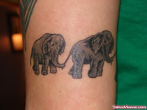 Bicep Elephant Tattoos