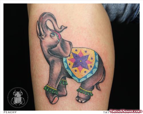 Awesome Baby Elephant Tattoo